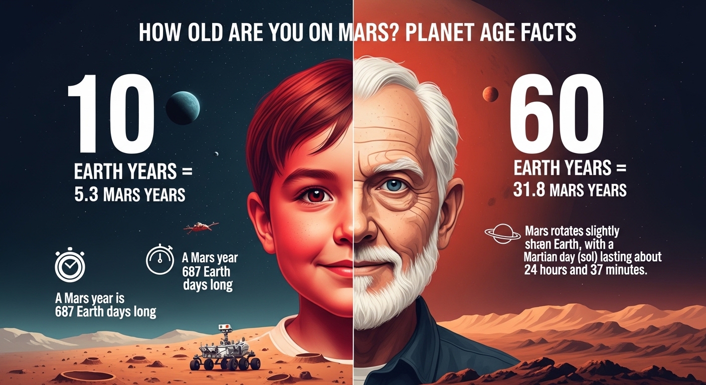 How Old Are You on Mars? Planet Age Facts
