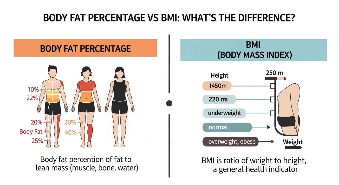 Body Fat Percentage vs BMI: What's the Difference?